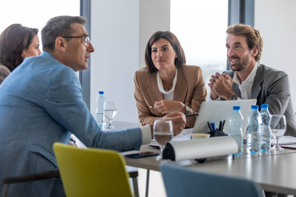 istock Business partners discussing new project 1300944284