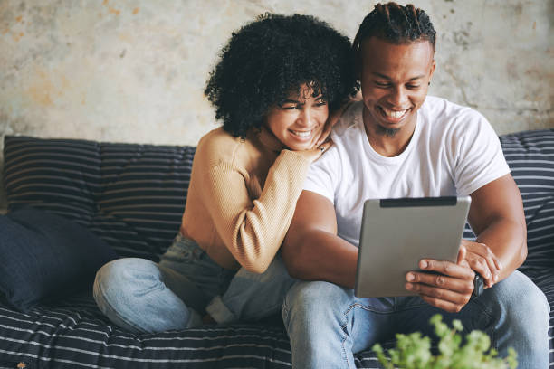 istock Staying home and totally entertained 1300946670