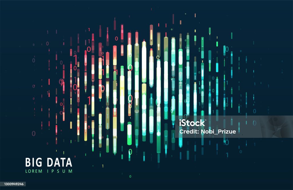 Stream Of Encoded Data Stock Illustration - Download Image Now ...