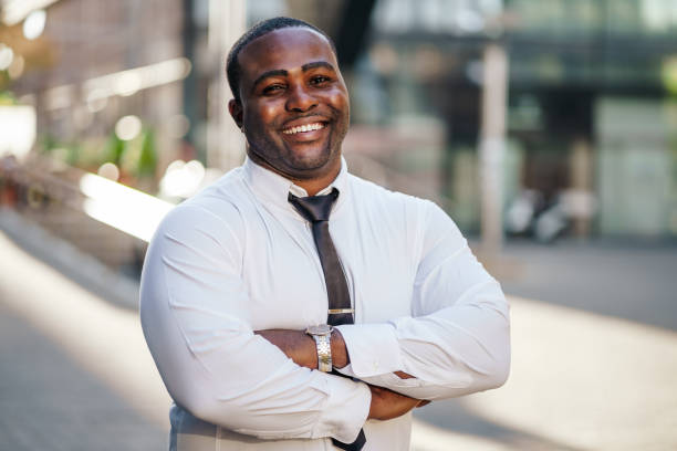 African-american businessman stock photo