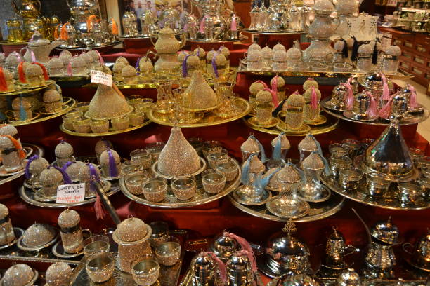 istock Turkish coffee dishes for sale 1300956152