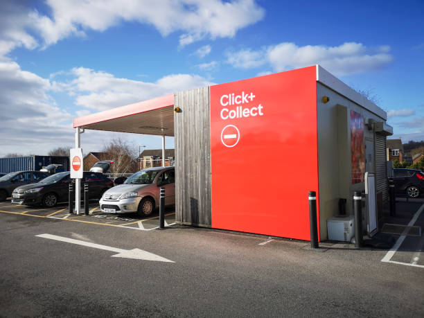 Tesco click and collect - UK stock photo