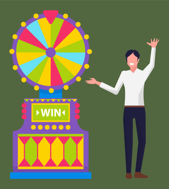 istock Businessman Happy to Gamble and Win Money Vector 1300963677