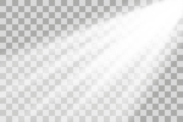 ilustraciones, imágenes clip art, dibujos animados e iconos de stock de los rayos de luz solar brillan la ilustración vectorial. efecto de destello de luz solar png flare - god light shiny photographic effects