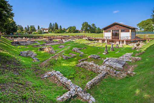 One of the archaeological areas of Aquileia, ancient city of Roman origin.