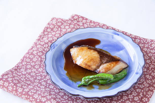 istock grilled teriyaki flavored yellowtail 1300969772