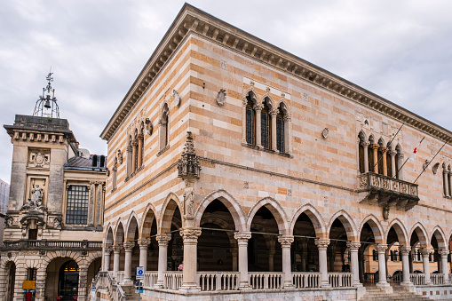 The Loggia del Lionello is a Venetian-Gothic style building dating to the fifteenth century and overlooking Piazza della Libertà, the oldest square in Udine. It is the seat of the town hall.