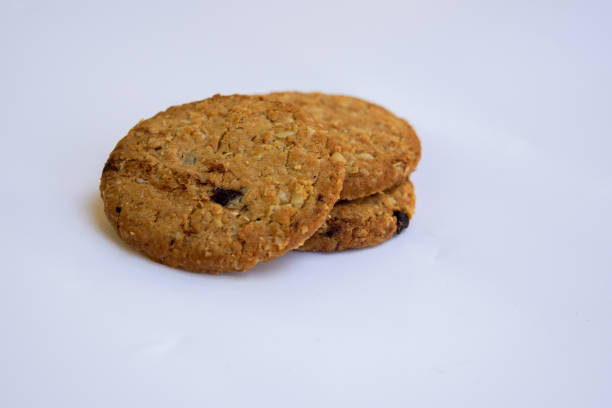 istock Oatmeal cookies with grain and fiber and nuts 1300973680