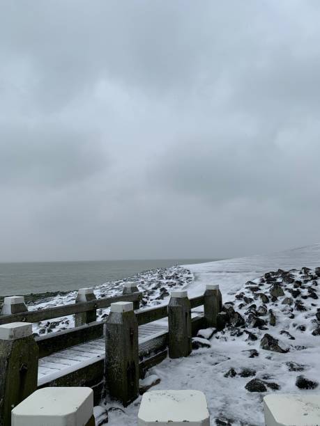 istock Snow in Holland Zeeland 1300976242