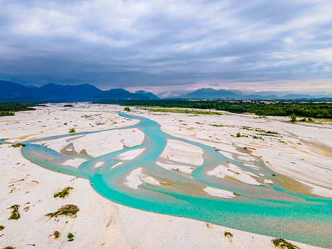 The Tagliamento is a river in north-east Italy flowing from the Alps to the Adriatic Sea, considered as the last morphologically intact river in the Alps