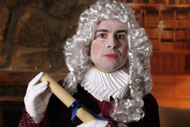 istock Baroque man holding a manuscript 1300988205
