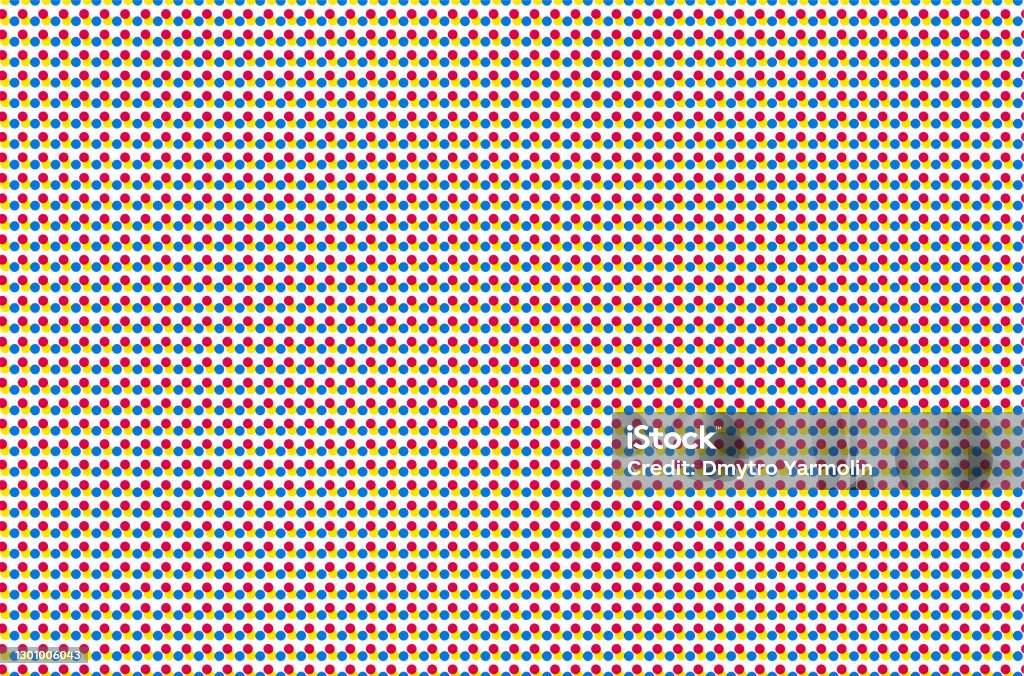 Half Offset Pattern Seamless Offset Digital Print Pattern Halftone Dots Texture Cmyk Color ...