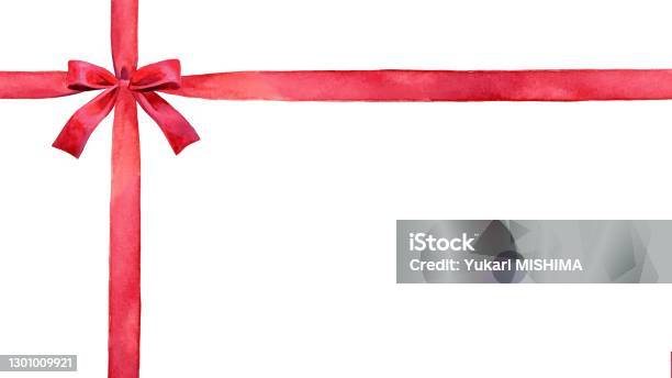 Gift Frame Ribbon A Red Ribbon Frame With Gift Bow Stock Illustration - Download Image ...