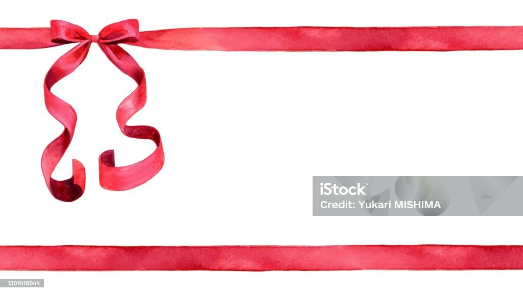 Gift Frame Ribbon A Red Ribbon Frame With Gift Bow Stock Illustration - Download Image ...