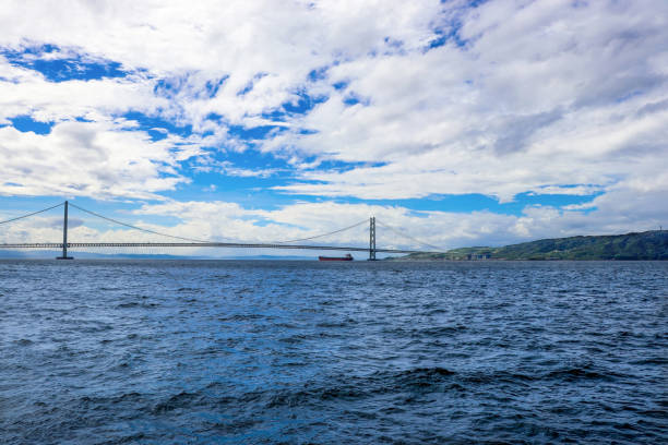 istock Akashi Kaikyo Bridge and Awaji Island 1301011399