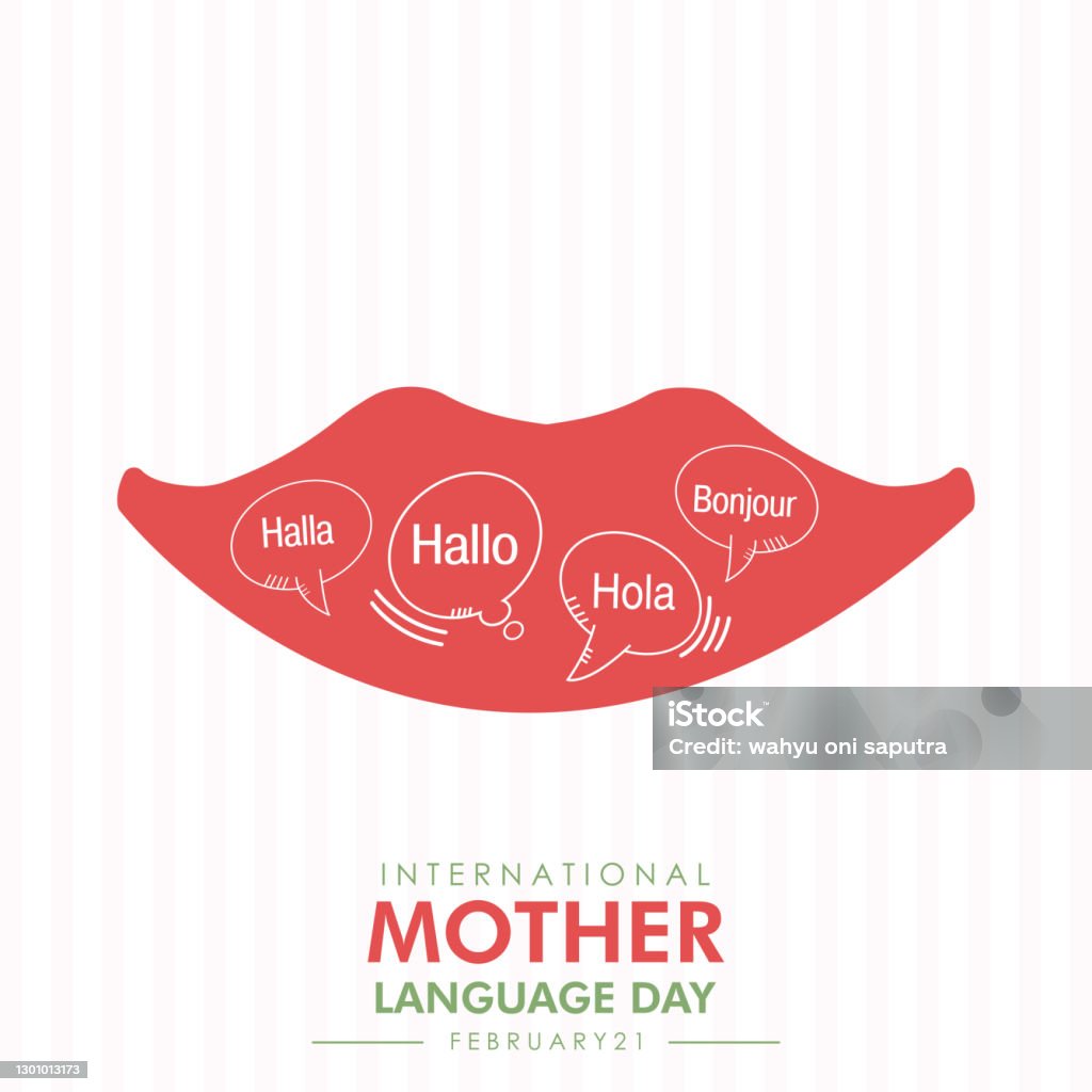 Hari Bahasa Ibu Internasional 21 Februari Desain Latar Belakang