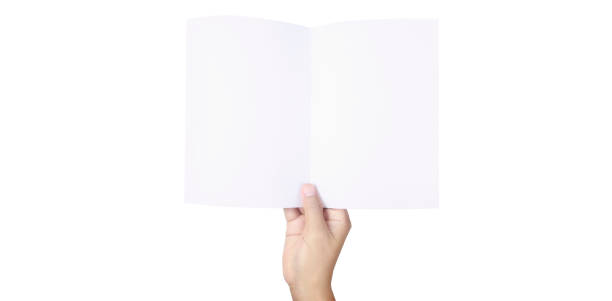 istock Hands holding paper blank for letter paper 1301017376