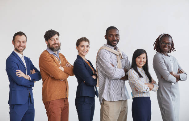 istock Successful Team of Business People in Row 1301017420