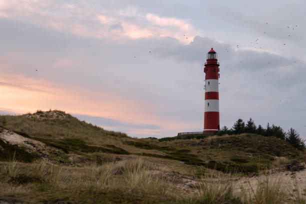 istock Wittduen lighthouse at sunset, Amrum, Germany 1301018981