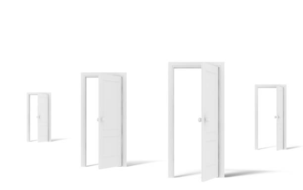 istock Decision choice opportunity door entrance 1301026332
