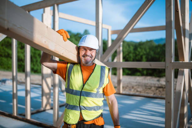 istock Portrait of a smiling senior builder at the construction site. 1301030190