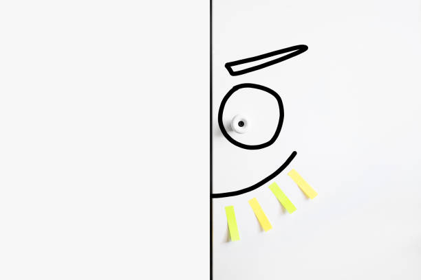 istock blank sticker for notes white drawers knobs cropped smile marker sinister smile eyes empty half 1301030231