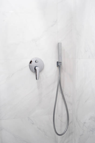 istock Bright and new bathroom with modern interior design 1301030460
