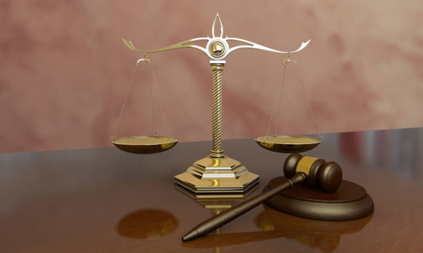istock Judge gavel and scales 3D 1301035361