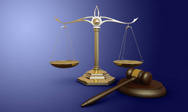 istock Judge gavel and scales 3D 1301035417