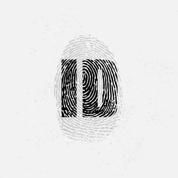 Vector illustration of Fingerprint ID background