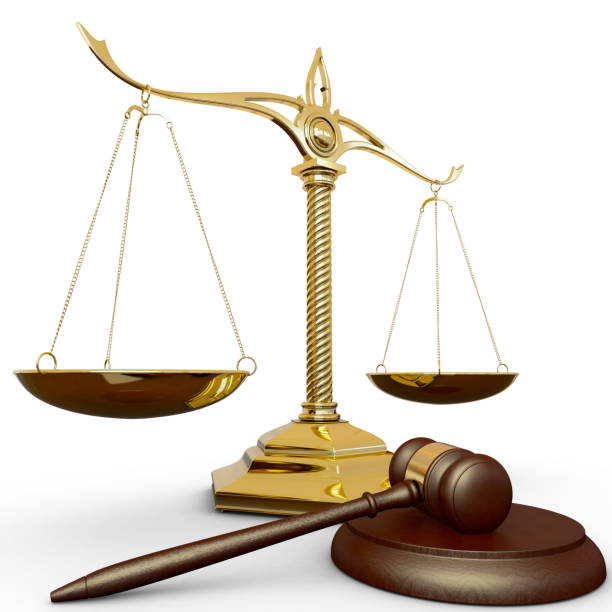 istock Judge gavel and scales 3D 1301035465