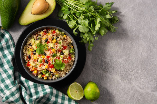 istock Mexican salad with quinoa in bow 1301035500