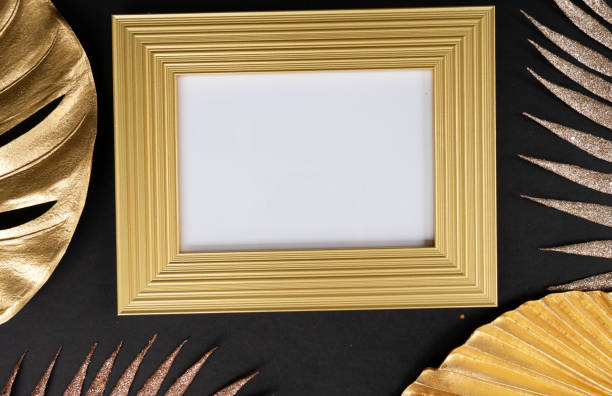 istock black and gold mok up frame 1301039834