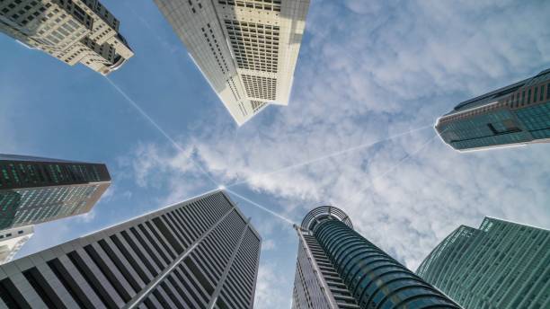 istock Smart digital city with globalization abstract graphic showing connection network 1301045166