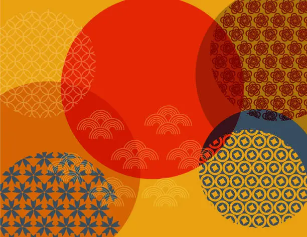 Vector illustration of Chinese Oriental traditional seamless pattern background