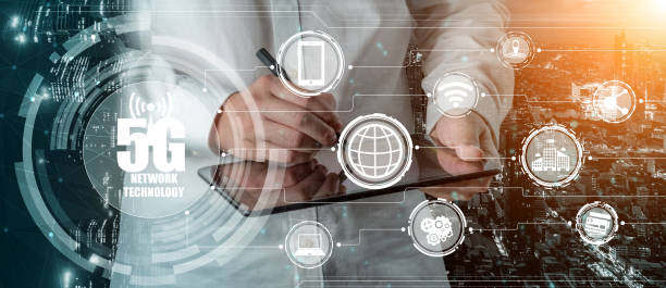 istock Advanced communication and global internet network connection in smart city 1301047569
