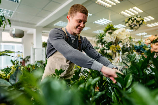 istock The florist nurtures the plants 1301048940