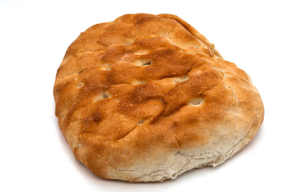 istock Baked cuban pita on white background 1301049402