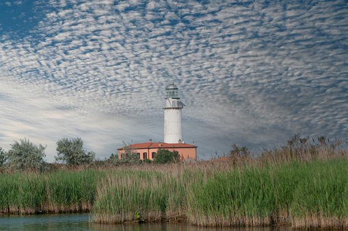 Goro lighthouse in the Po river - Ferrara, Italy