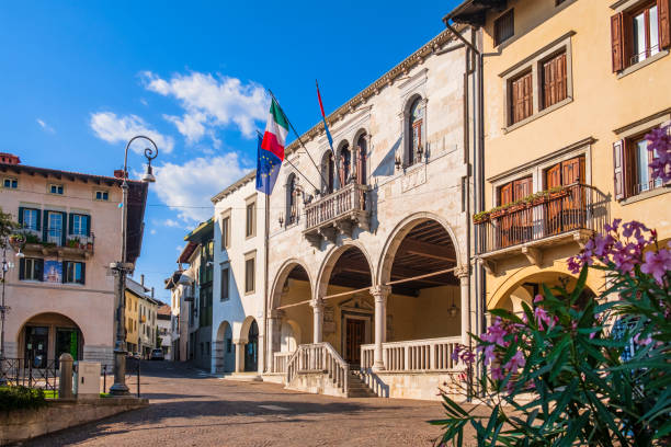 Glimpse of Gemona del Friuli, a town in the Province of Udine that was almost entirely destroyed by the 1976 earthquake, but rebuilt in record time.