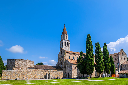 The Basilica di Santa Maria Assunta (the current building dating to the eleventh century, rebuilt in the thirteenth century) is the main church of Aquileia, an ancient city of Roman origin.