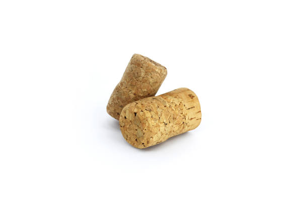 istock Sparkling wine cork and wine corks isolated on white 1301058617