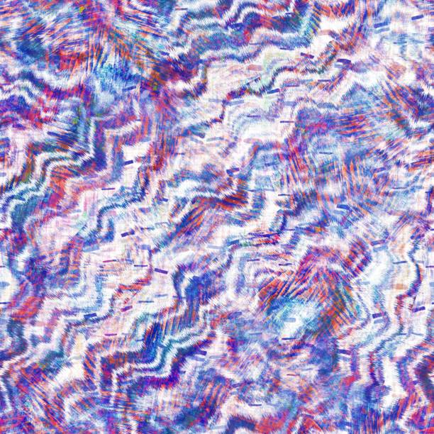 istock Seamless summer boho washed out print. Grunge light watercolor collage texture background. Beach wear pattern textile fabric. Painterly pink blue pastel blur mash up glitch all over print 1301062395