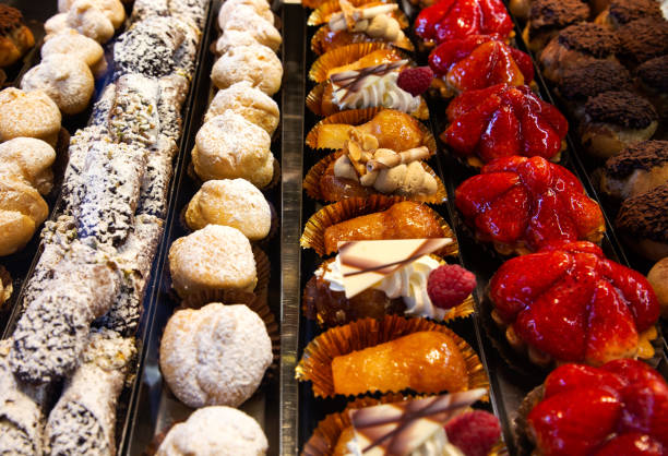 istock French and Italian sweets in cake shop display 1301072570
