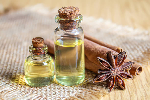 istock Star anise and carica butter in a bottle. Selective focus. 1301072629
