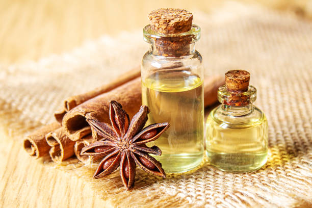 istock Star anise and carica butter in a bottle. Selective focus. 1301072630