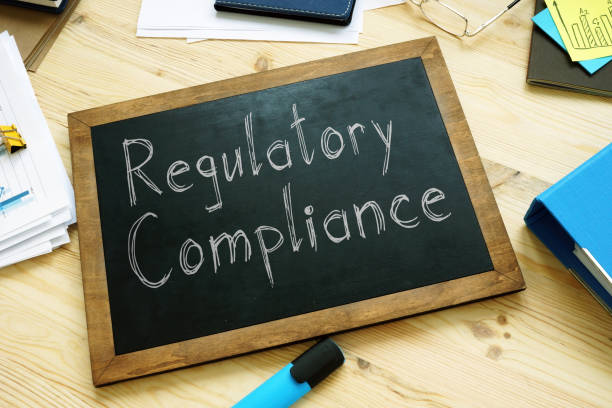 istock Regulatory compliance is shown on the conceptual photo using the text 1301073509