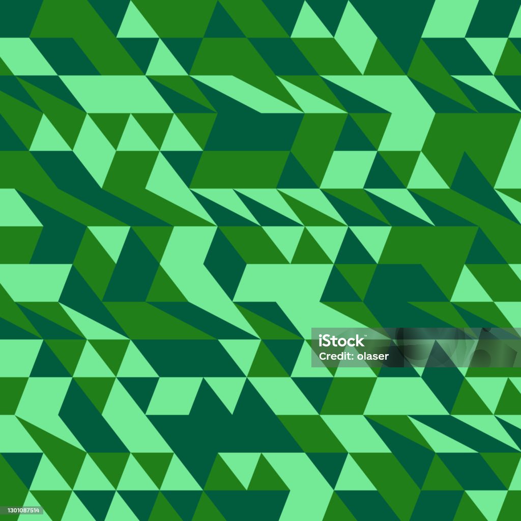 Green Patternms Random Semi Random Green Triangle Pattern Stock Illustration - Download Image ...