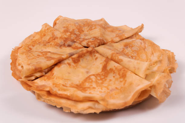 istock side view of pancakes stacked in triangles and forming a circle 1301089441