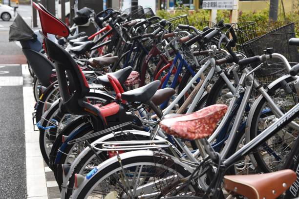 istock A view of the bicycle parking lot. 1301091314